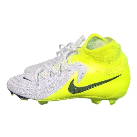 Nike Phantom Luna 2 Pro FG Soccer Cleats Neon Yellow White DV3166 700 Men 10.5